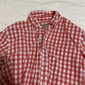 JCrew gingham button down long sleeved